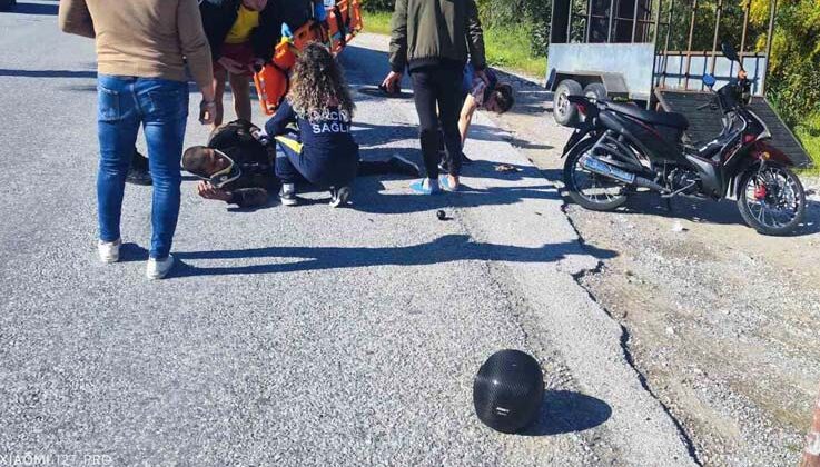 Manavgat’ta motosiklet kazası: 1 yaralı