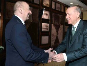 Cumhurbaşkanı Erdoğan, Azerbaycan Cumhurbaşkanı Aliyev ile görüştü