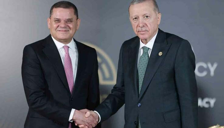 Cumhurbaşkanı Erdoğan, Libya Başbakanı Dibeybe ile görüştü