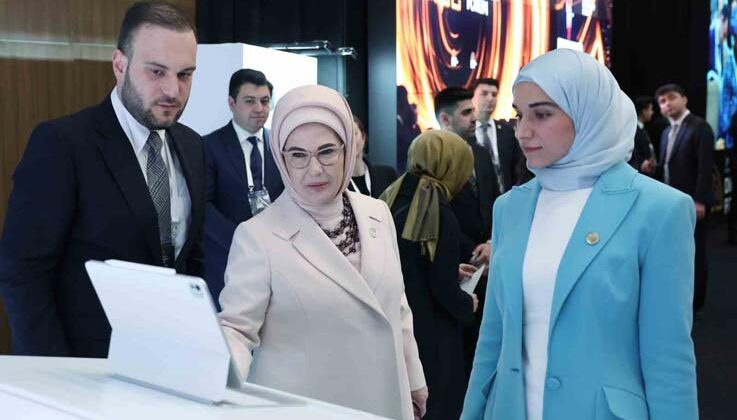 Emine Erdoğan, BM Sürdürülebilir Kalkınma Çözümleri Ağı Başkanı Sachs ile görüştü