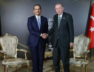 Cumhurbaşkanı Erdoğan, Katar Başbakanı El Sani’yi kabul etti