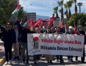 Üniversite öğrencilerinden Gazze’ye destek yürüyüşü