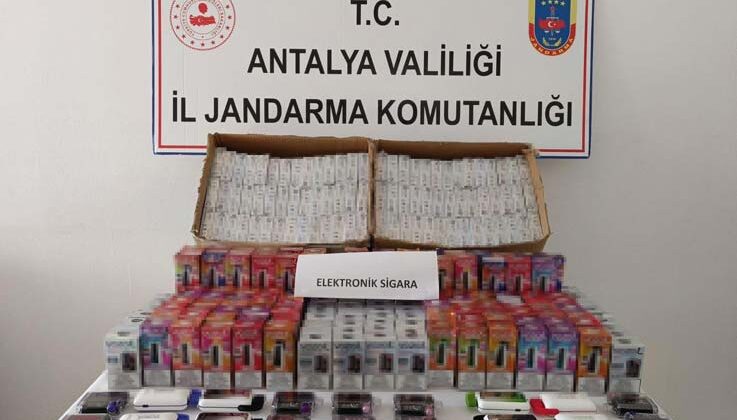 Gazipaşa’da 850 adet kaçak elektronik sigara ele geçirildi