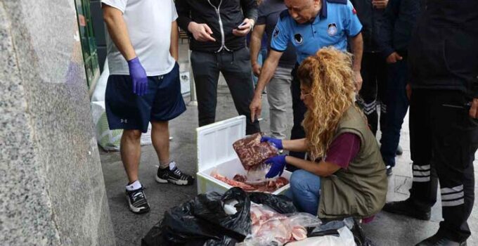 İzmir’den Antalya’ya yolcu otobüsüyle çöp poşetinde 300 kilo et gönderdiler
