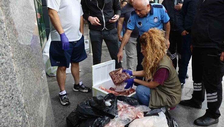 İzmir’den Antalya’ya yolcu otobüsüyle çöp poşetinde 300 kilo et gönderdiler