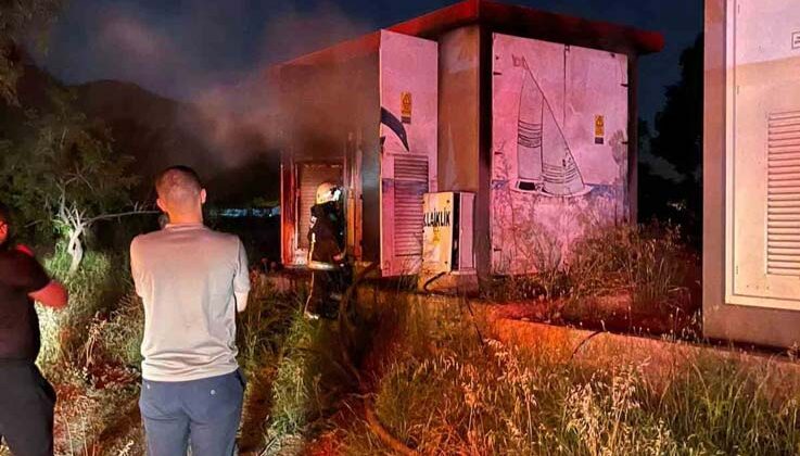 Gazipaşa’da trafo yangını ekiplerin müdahalesiyle söndürüldü