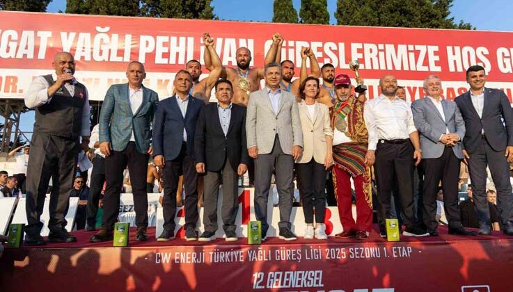 Manavgat’ta başpehlivan Kemeri Orhan Okulu’nun