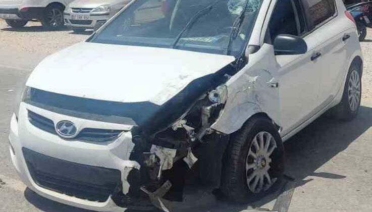 Otomobil ile ticari araç çarpıştı: 1 yaralı