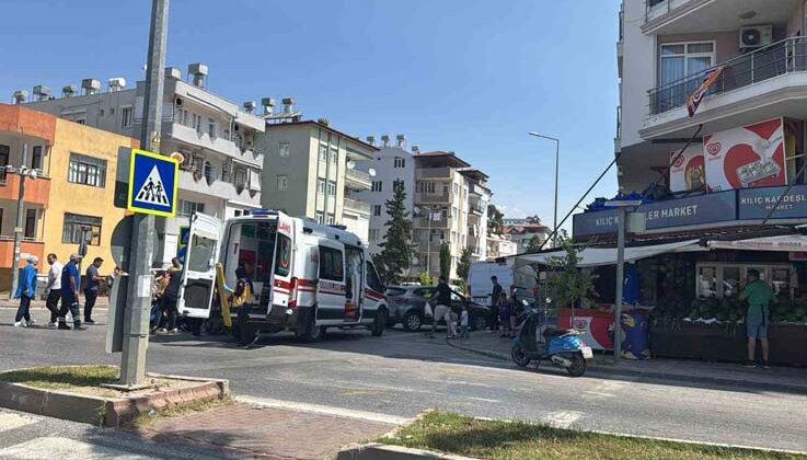 Manavgat’ta motosiklet ile otomobil çarpıştı: 1 yaralı