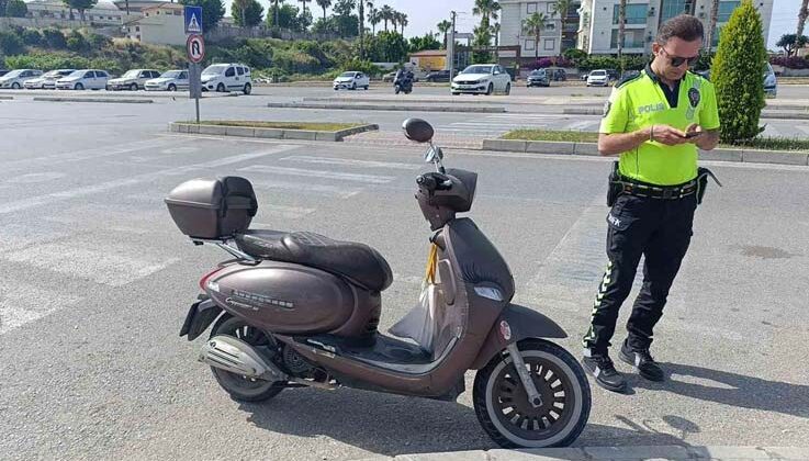 Manavgat’ta motosiklet kazası: 1 yaralı