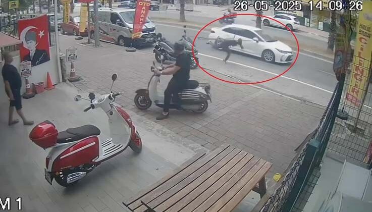 Bir anda takla atarak yere düştü, ne yaşadığına o da anlam veremedi