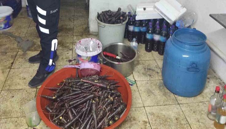 Halk sağlığını tehdit eden ruhsatsız şalgam imalathanesi mühürlendi
