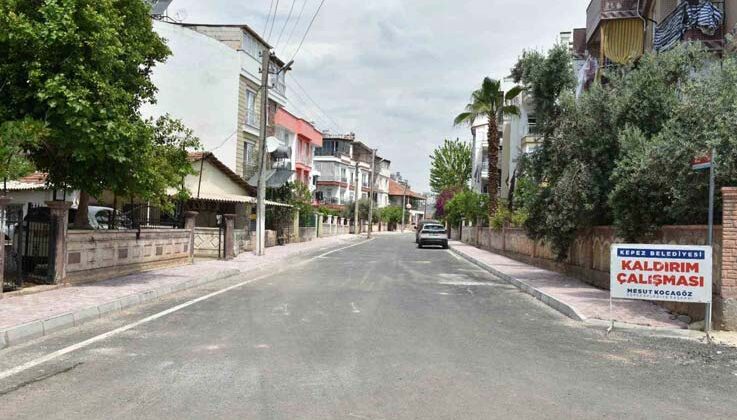 Kepez’de 51 kilometrelik kaldırım çalışması