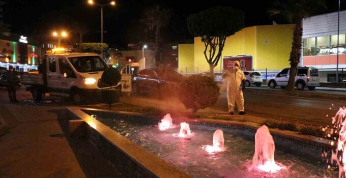 Alanya’da yeşil alanlarda zirai mücadele