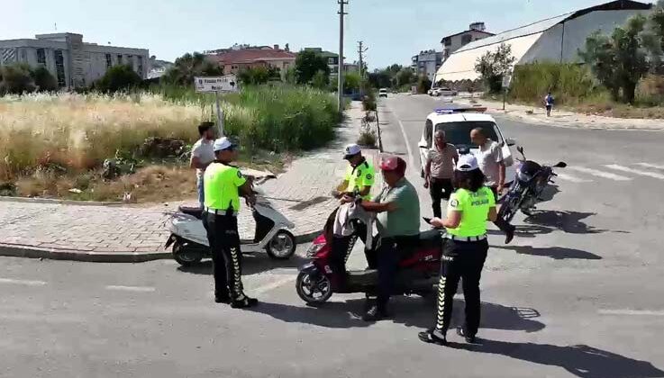 Gazipaşa’da polis ve jandarmadan hava ve kara destekli denetim