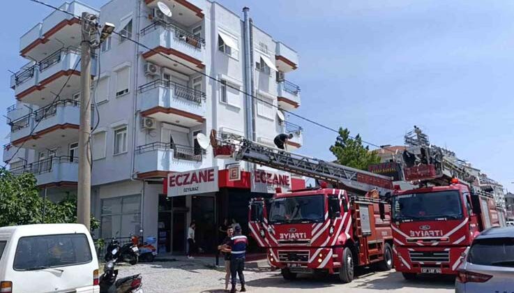 Baca yangını itfaiye ve jandarmayı alarma geçirdi
