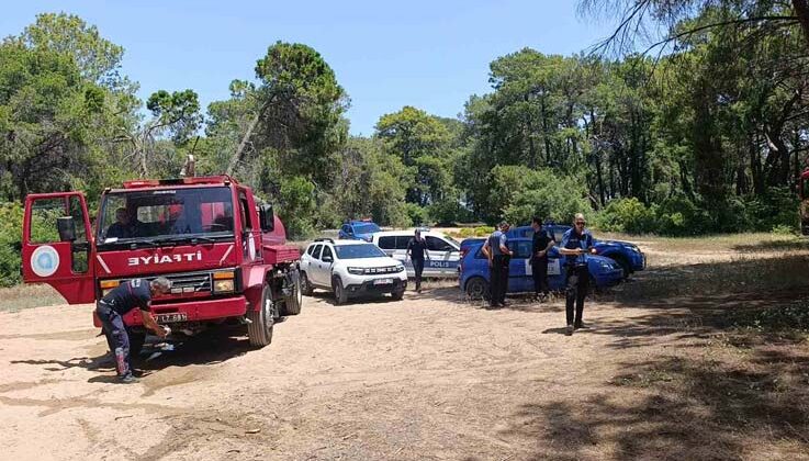 Manavgat’ta çalılık yangını büyümeden söndürüldü