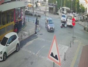 Önüne çıkan araca çarpmamak için motosikletini devirdi: 1 yaralı