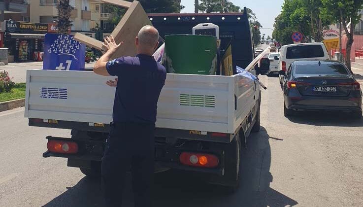 Konyaaltı’nda kaldırım işgaline geçit yok