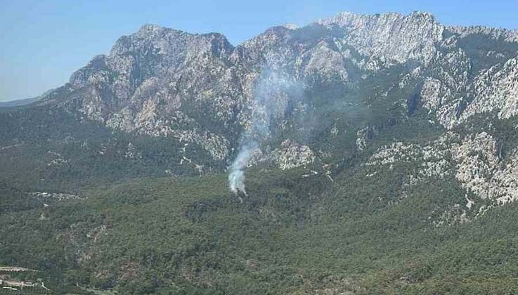 Kemer’de orman yangını