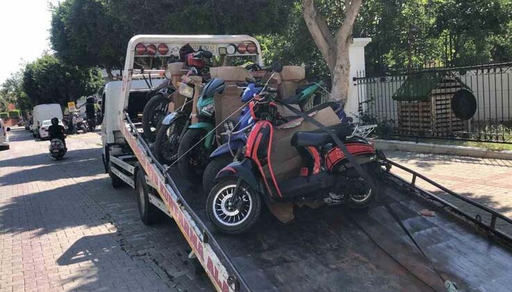 Kurallara uymayan motosiklet sürücülerine ceza yağdı