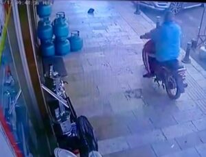 Tüpçü dükkanından mutfak tüpü çaldı