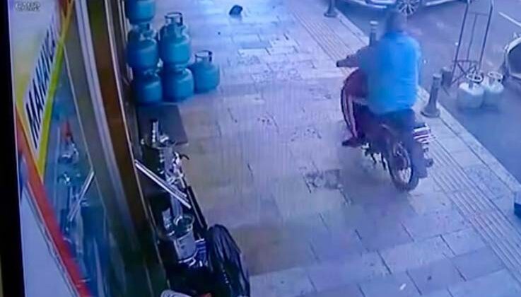 Tüpçü dükkanından mutfak tüpü çaldı