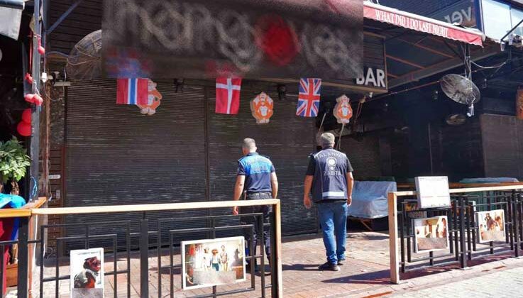 Alanya’da adaba aykırı eylem gerçekleştirilen bar mühürlendi