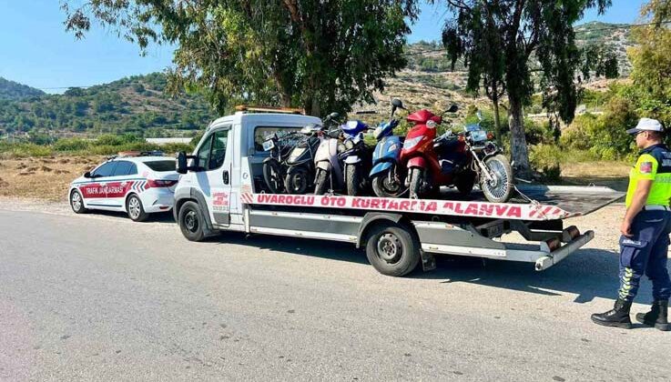 Alanya’da Jandarmadan motosiklet denetimi