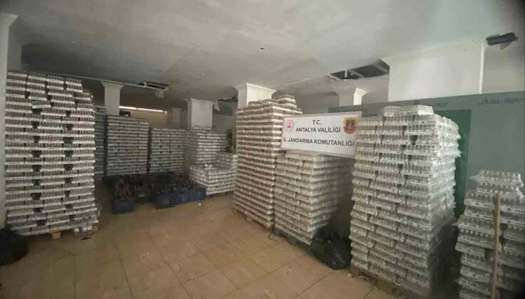 Alanya’da 10 bin litre kaçak alkol ele geçirildi