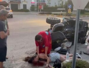 Antalya’da ATV takla attı: 1’i ağır 2 yaralı