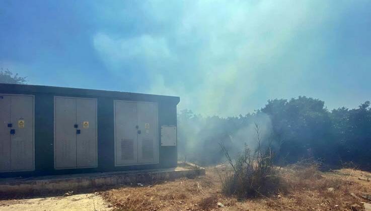 Lüks villalara yakın noktada çıkan yangın korkuttu