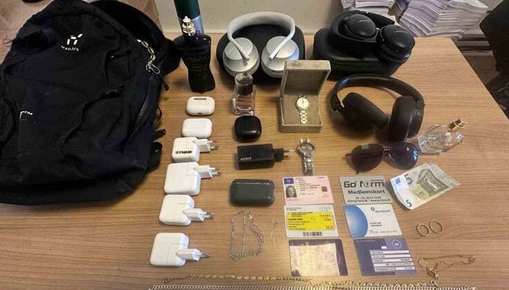 Villadan hırsızlık yapan şüpheli, çalıntı eşyalarla birlikte Alanya’da yakalandı