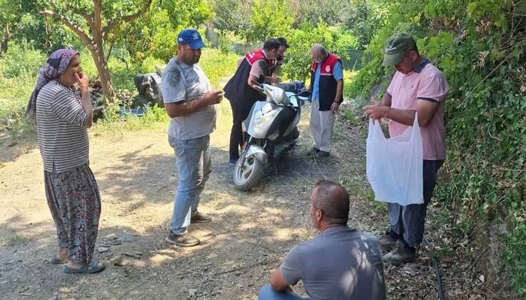 Gazipaşa’da yangın mağduru üreticilerin hasarı tespit edildi
