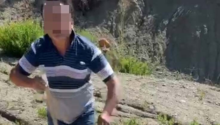 Depodan izinsiz su çekimini denetleyen personelin burnunu kırdı