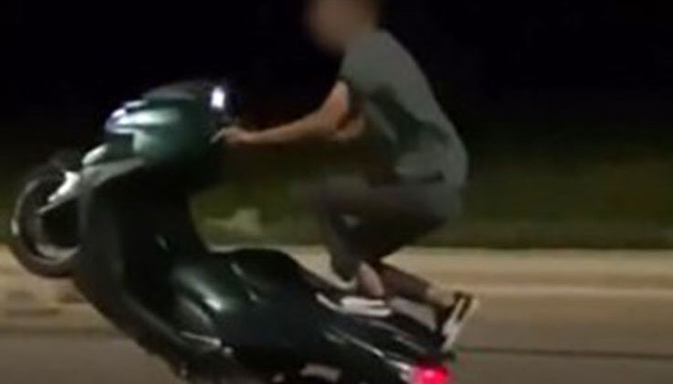 Motosiklet üzerinde tehlikeli harekete 59 bin TL ceza