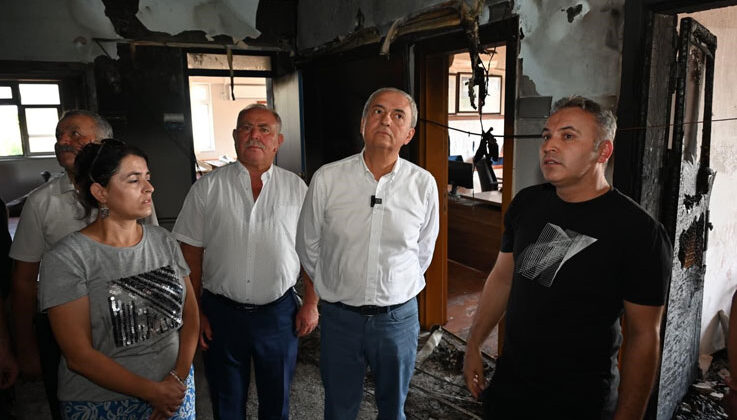 Kepez’den, yangın sonrası Odabaşı İlkokulu’na destek