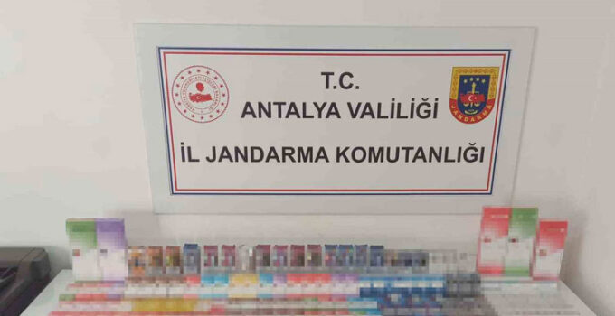 Alanya’da kaçak sigara operasyonu