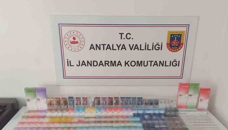 Alanya’da kaçak sigara operasyonu