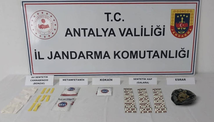 Antalya’da uyuşturucu operasyonunda çok sayıda madde ele geçirildi