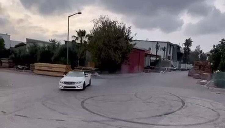 Ana yolda ters yönde ilerleyip drift atan sürücülere ceza yağdı