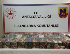 Kaş’ta 22 kilo kaçak nargile tütünü ele geçirildi